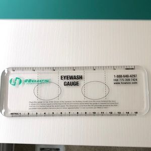 Plastic eyewash flow gauge EUC